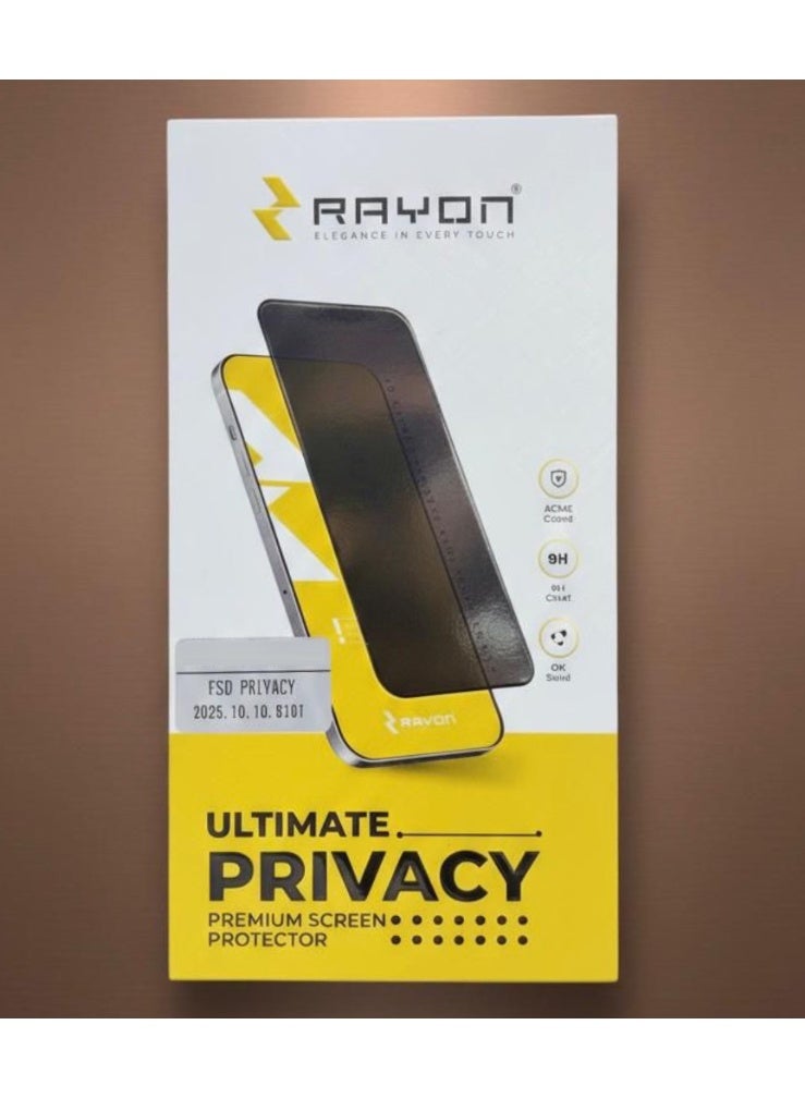 for iPhone 15 Pro Privacy Screen Protector Shatterproof Tempered Glass [True 28° Anti Spy] [9H Hardness] [Bubble Free] - Image 1